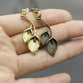 Metal Leaf Keychain Bag Charm Gift view 3