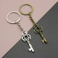 Metal Key Shaped Keychain Key Ring Gift view 1