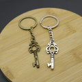 Metal Key Shaped Keychain Key Ring Gift view 3