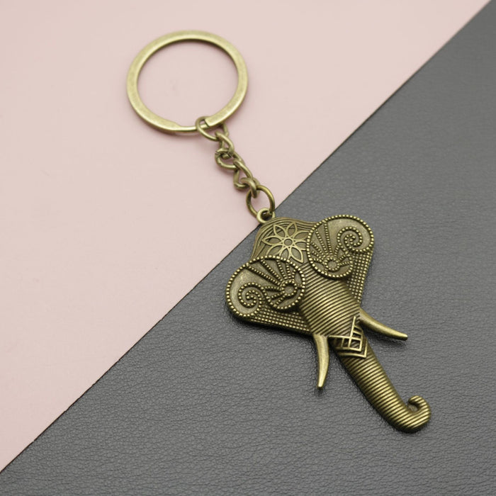 Zinc Alloy Elephant Keychain Simple Bag Charm Gift