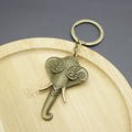 Zinc Alloy Elephant Keychain Simple Bag Charm Gift view 4