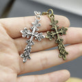 Zinc Alloy Simple Cross Keychain Religious Key Ring Gift view 4