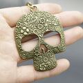 Zinc Alloy Skull Head Keychain For Key Ring Gift view 4
