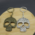 Zinc Alloy Skull Head Keychain For Key Ring Gift view 3