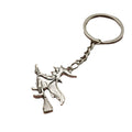 Metal Witch Broom Keychain Bag Charm view 5