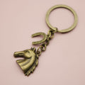 Antique Bronze Zinc Alloy Horse Head Keychain Car Key Ring view 6