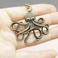 Metal Octopus Keychain Bag Charm – Antique Copper view 3