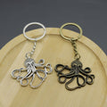 Metal Octopus Keychain Bag Charm – Antique Copper view 4