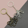 Metal Octopus Keychain Bag Charm – Antique Copper view 1