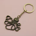 Metal Octopus Keychain Bag Charm – Antique Copper view 6
