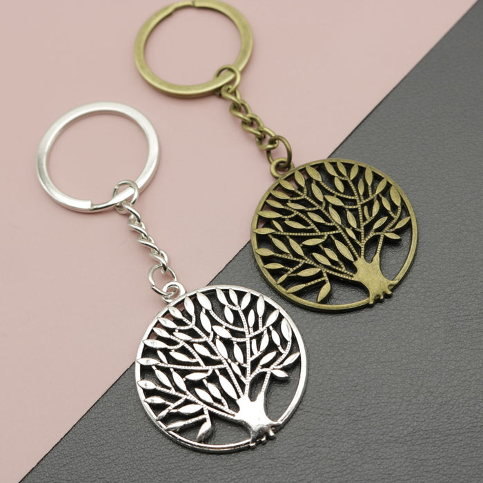 Zinc Alloy Tree of Life Keychain Bag Charm – Antique Copper
