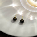 Elegant 925 Silver Needle Round Tiger Eye Stone Studs, Minimalist Maillard Style Women's Earrings view 3