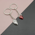 Metal Heart Organ Keychain For Novelty Gift Key Ring view 1
