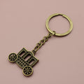 Metal Car Shape Keychain Minimalist Auto Key Ring Gift view 6