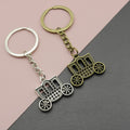 Metal Car Shape Keychain Minimalist Auto Key Ring Gift view 1