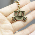 Metal Car Shape Keychain Minimalist Auto Key Ring Gift view 4