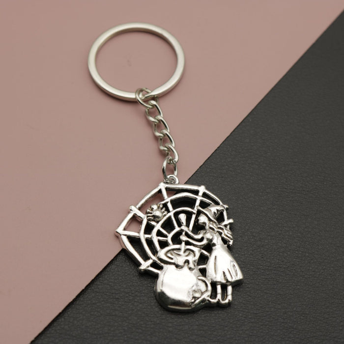 Metal Poison Witch Keychain Bag Charm Gift