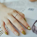 Minimalist Fashion Pattern Handmade Ring For Women, Niche Pinky And Index Finger Jewelry view 3