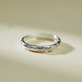Minimalist Fashion Pattern Handmade Ring For Women, Niche Pinky And Index Finger Jewelry view 2