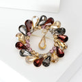 Alloy Rhinestone Round Dangle Brooch Pin For Women's Clothing view 4