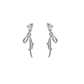 Elegant 925 Silver Needle Long Dangle Star Rhinestone Crystal Luxury Sparkling Drop Earrings view 5