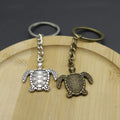 Metal Sea Turtle Keychain Bag Charm Gift Key Ring view 3