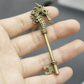 Metal Seahorse Keychain Ocean Bag Charm Key Ring Gift view 3