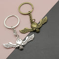 Zinc Alloy Wing Skull Keychain Gothic Bag Charm Gift view 1