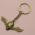 Zinc Alloy Wing Skull Keychain Gothic Bag Charm Gift view 6