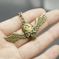 Zinc Alloy Wing Skull Keychain Gothic Bag Charm Gift view 4