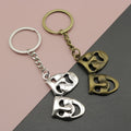 Zinc Alloy Mask Keychain Simple Bag Charm Gift view 1