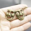 Zinc Alloy Mask Keychain Simple Bag Charm Gift view 3