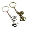 Zinc Alloy Mask Keychain Simple Bag Charm Gift view 5