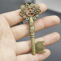 Zinc Alloy Gear Key Shape Keychain Creative Key Ring Gift view 4