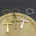 Metal Cross Keychain Bag Charm – Antique Copper view 4