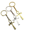 Metal Cross Keychain Bag Charm – Antique Copper view 5
