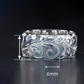 New Simple Embossed Vine Women Ring Fashion Travel Souvenir Finger Ring Jewelry Accessories view 3