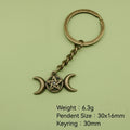 Metal Star And Moon Keychain Bag Charm Gift view 2