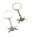 Metal Star And Moon Keychain Bag Charm Gift view 5
