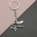 Metal Minimalist Magpie Keychain Bag Charm view 1