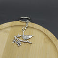 Metal Minimalist Magpie Keychain Bag Charm view 4