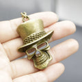 Zinc Alloy Hat Skull Keychain Gothic Key Ring Gift view 4