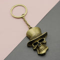 Zinc Alloy Hat Skull Keychain Gothic Key Ring Gift view 1