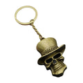 Zinc Alloy Hat Skull Keychain Gothic Key Ring Gift view 5