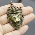 Zinc Alloy Crown Lion Keychain Bag Charm Gift view 3