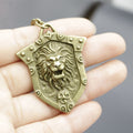 Metal Lion Tag Keychain Minimalist Bag Charm Gift view 3