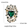 Alloy Rhinestone Bird Nest Brooch Pin For Coats And Suits view 6