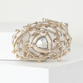 Alloy Rhinestone Bird Nest Brooch Pin For Coats And Suits view 3