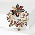 Alloy Rhinestone Wreath Brooch Pin For Floral Clothing Decoration view 5