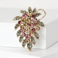 Alloy Rhinestone Grape Brooch Pin For Coat Decoration view 5